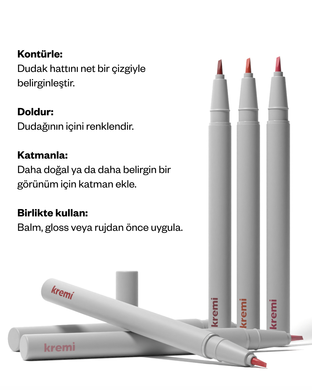 Kremi Lip Definer – BERRY shade, image 4